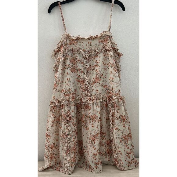 Nasty Gal Micro Frill Mini Trapeze Dress Sz 2 Small New With Tags $138 - Picture 6 of 16